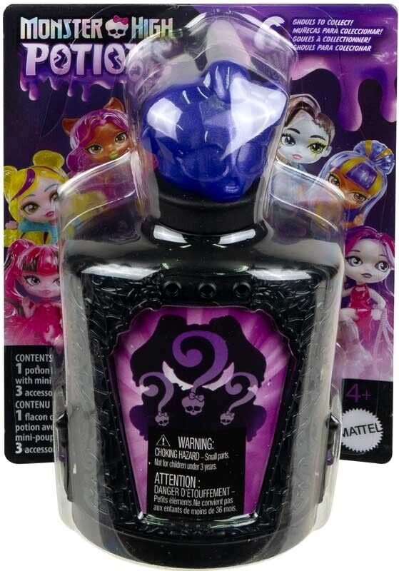 Лялька Monster High Potions Mini Dolls and Accessories Surprise 3-inch Character Figures in Display Bottle (2614161698)
