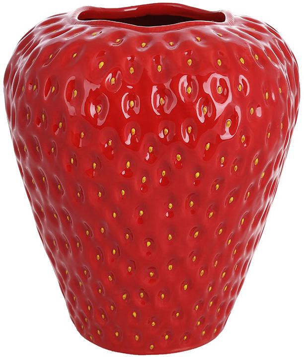 Ваза керамическая Strawberry 24х27 см Красный Ваза керамическая Strawberry 24х27 см Красный