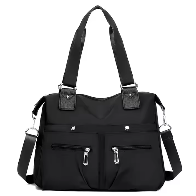 Женская сумка из водонепроницаемой ткани Черный (D00070-1) - фото 1