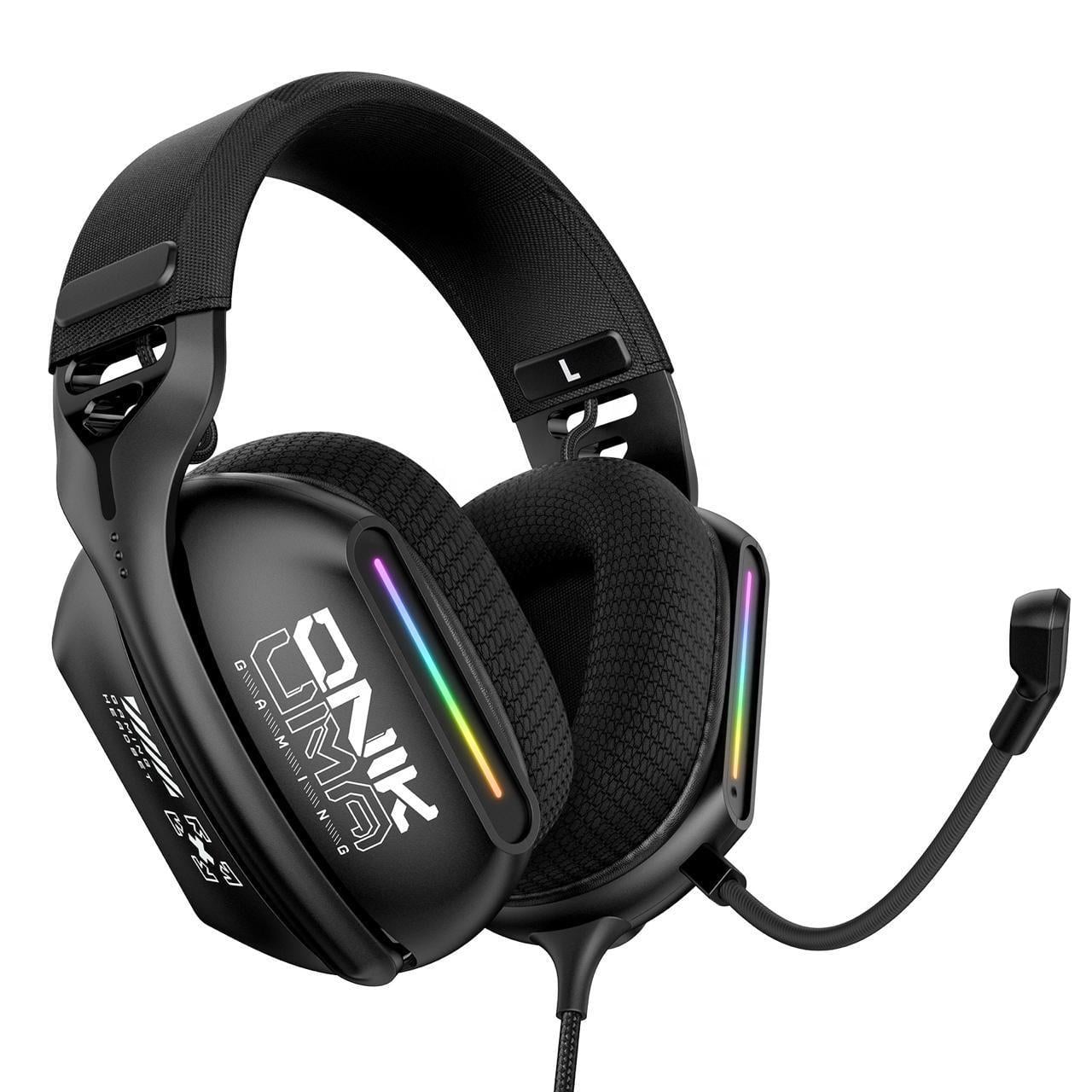 Наушники геймерские проводные Onikuma X-12 Pro с микрофоном и RGB подсветкой (738747)