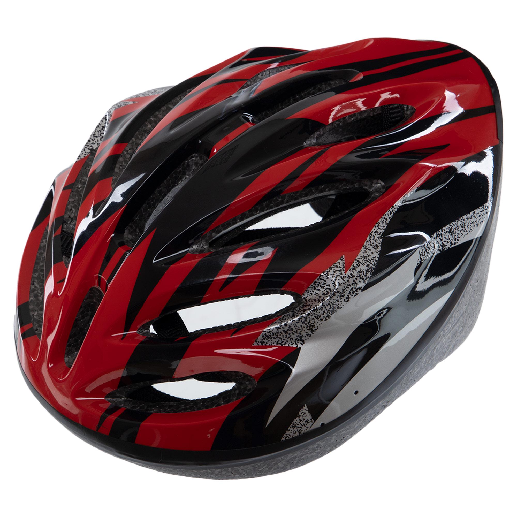 Велошлем кросс-кантри Zelart SP-Sport YF-11 M р. 55-58 Красный/Черный (DR011319)