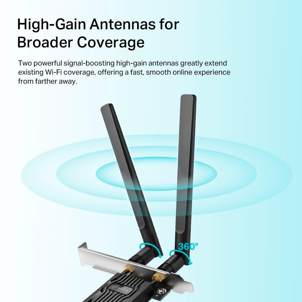 Адаптер TP-Link Archer TX20E Black (29079325) - фото 4