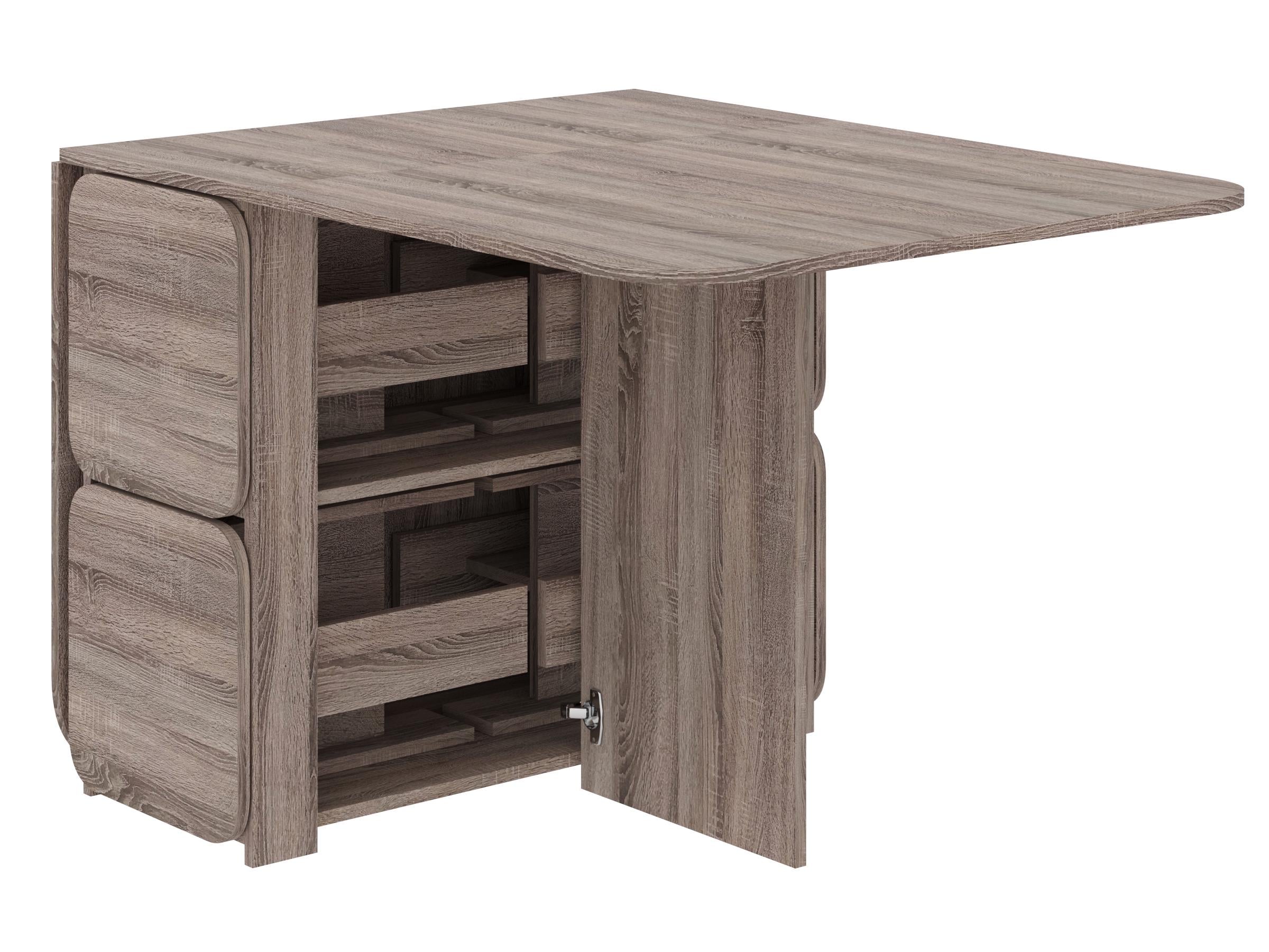 Стол-книжка-7PEHOTIN и 4 табурета 177х86х75 см Трюфель (PN-102555)