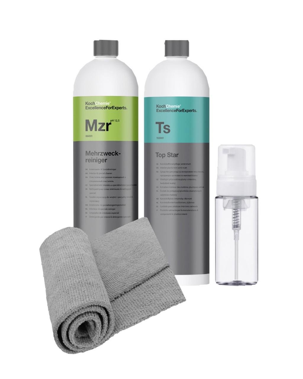 Набір для хімчистки та консервації внутрішнього пластику KochChemie Mzr/Ts піноутворювач фібра на розлив 250 мл Набір для хімчистки та консервації внутрішнього пластику KochChemie Mzr/Ts піноутворювач фібра на розлив 250 мл