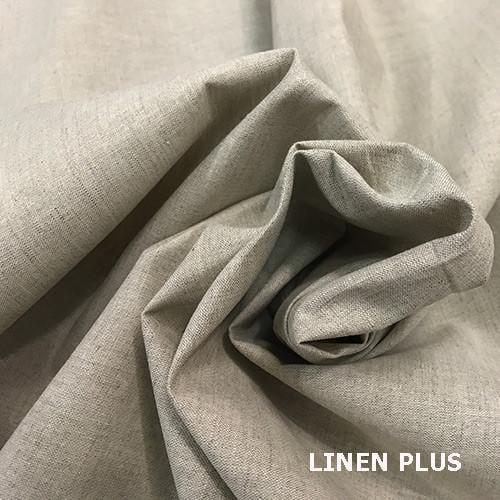 Тканина LINEN PLUS 51% льон та 49% бавовна 150 см 330 Сірий - фото 2