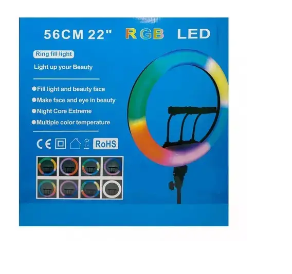 Кольцевая лампа светодиодная Ring Fill Light RGB RD-56 56 см (13501372) - фото 5