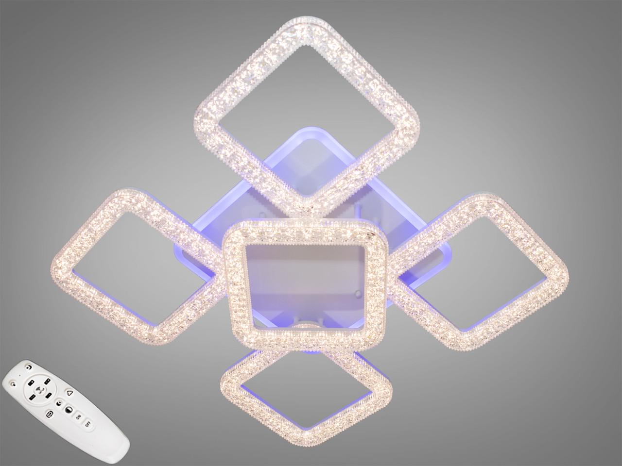 Люстра потолочная с диммером LED MX2771/4+1L WH 3col dim (2437599254)