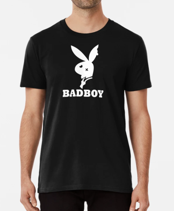 Футболка мужская Stedman с принтом Badboy Зайчик XXL Черный (ПН282-5)