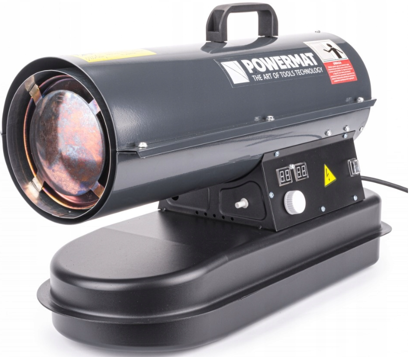 Тепловая пушка дизельная на колесах с термостатом Powermat 20кВт (31120319)