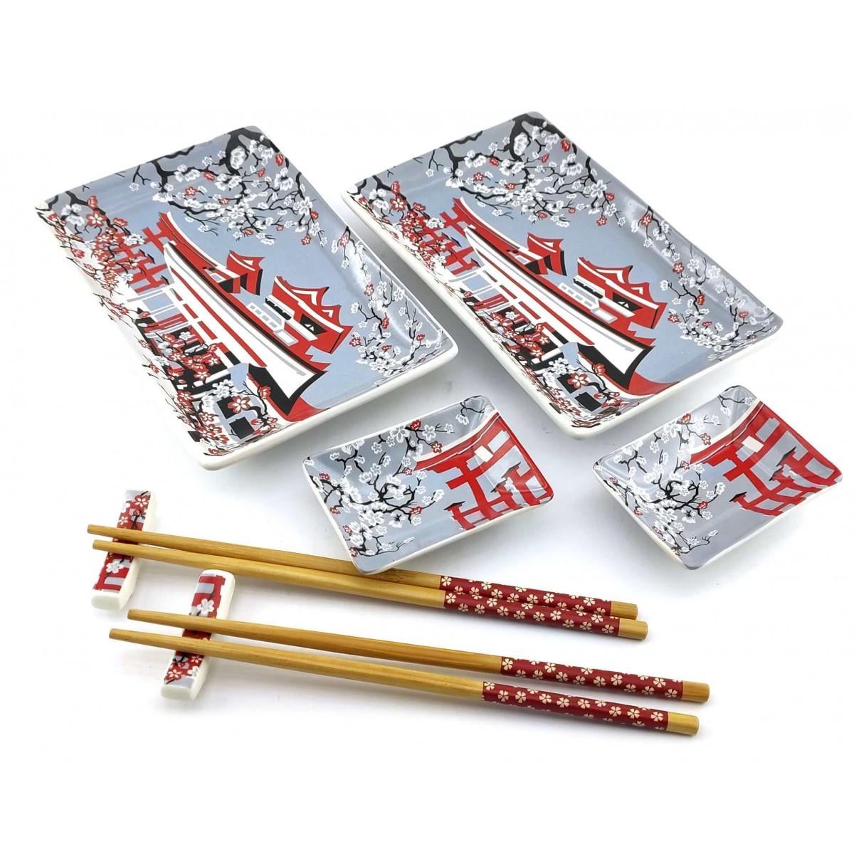 Столові сервізи для суші Цвітіння сакури на 2 персони 28х28,3х3,5 см (34281I)