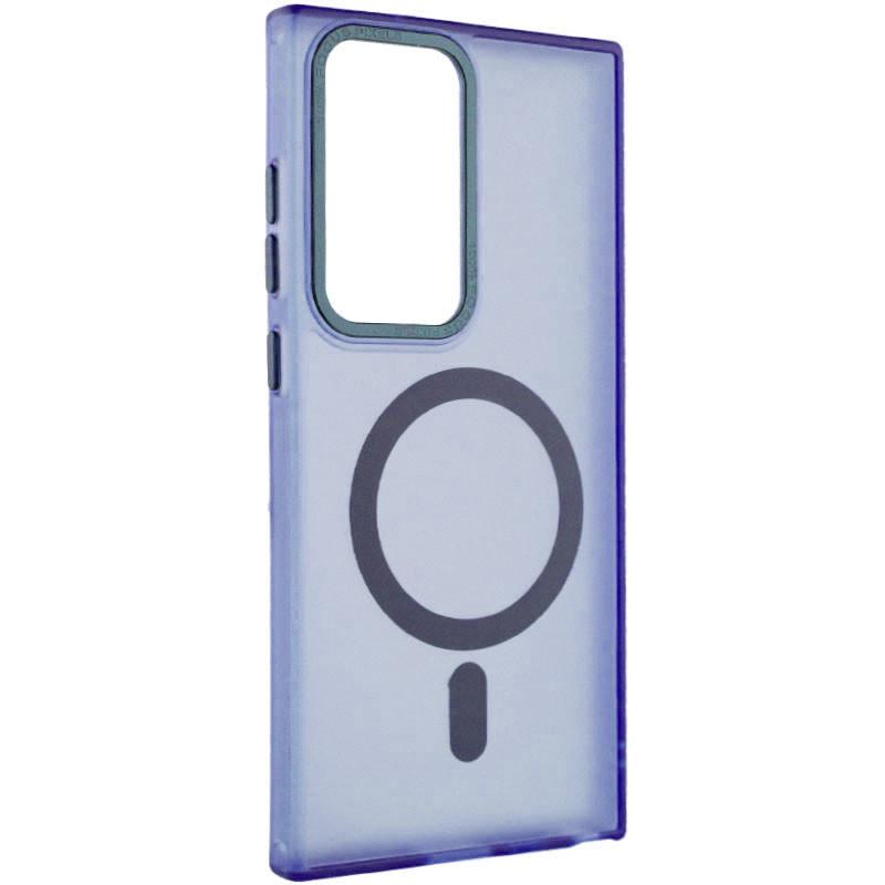 Противоударный Чехол TPU Lyon frosted with MagSafe для Samsung Galaxy S23 Ultra Navy Blue