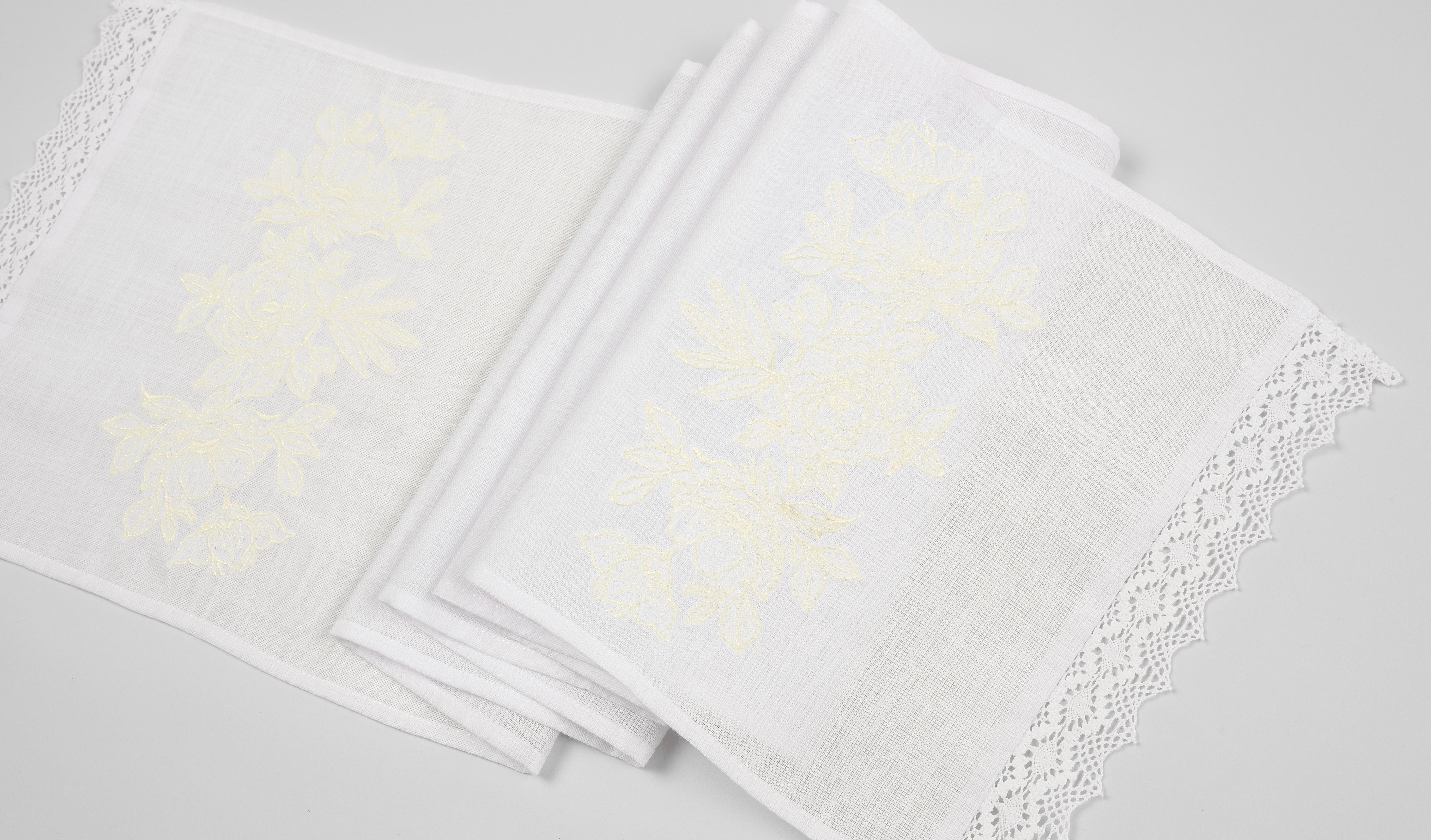 Рушник вишитий Едельвіка 1,80х0,32 м Білий (167-20/09)