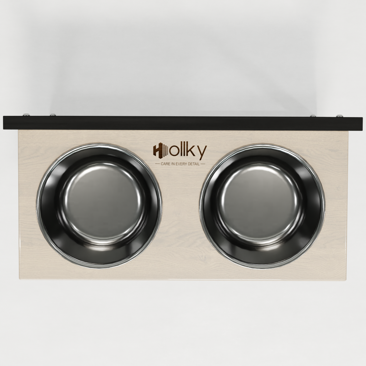 Миски на регулируемой подставке для больших собак Hollky Flex L 2х1,8 л (FL-502850-BLWH) - фото 3