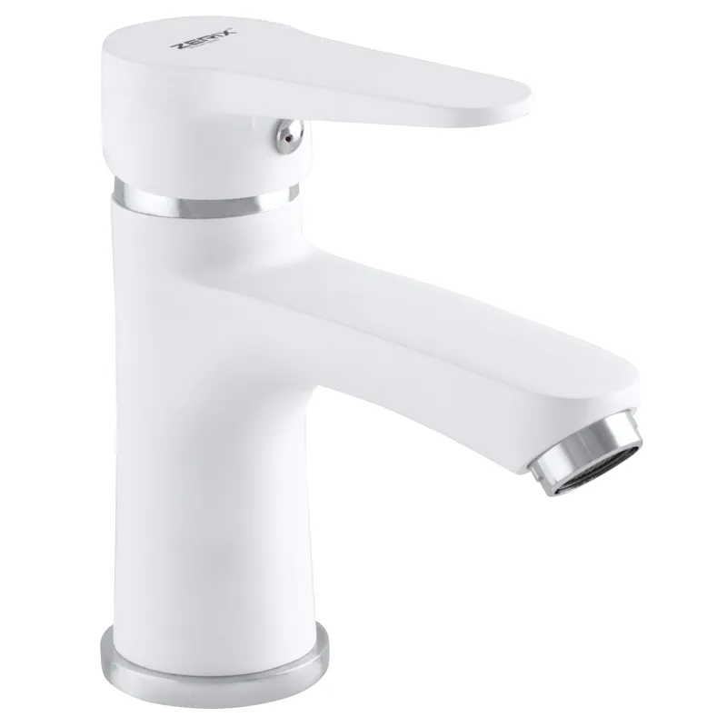 Смеситель для умывальника Zerix PUD1 146 Белый (ZX2797)