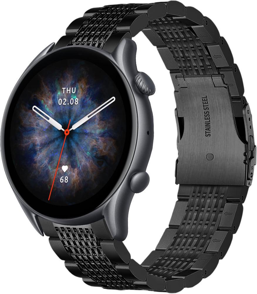 Ремінець металевий Gripix для Amazfit GTR 3 Black (42062-2B)