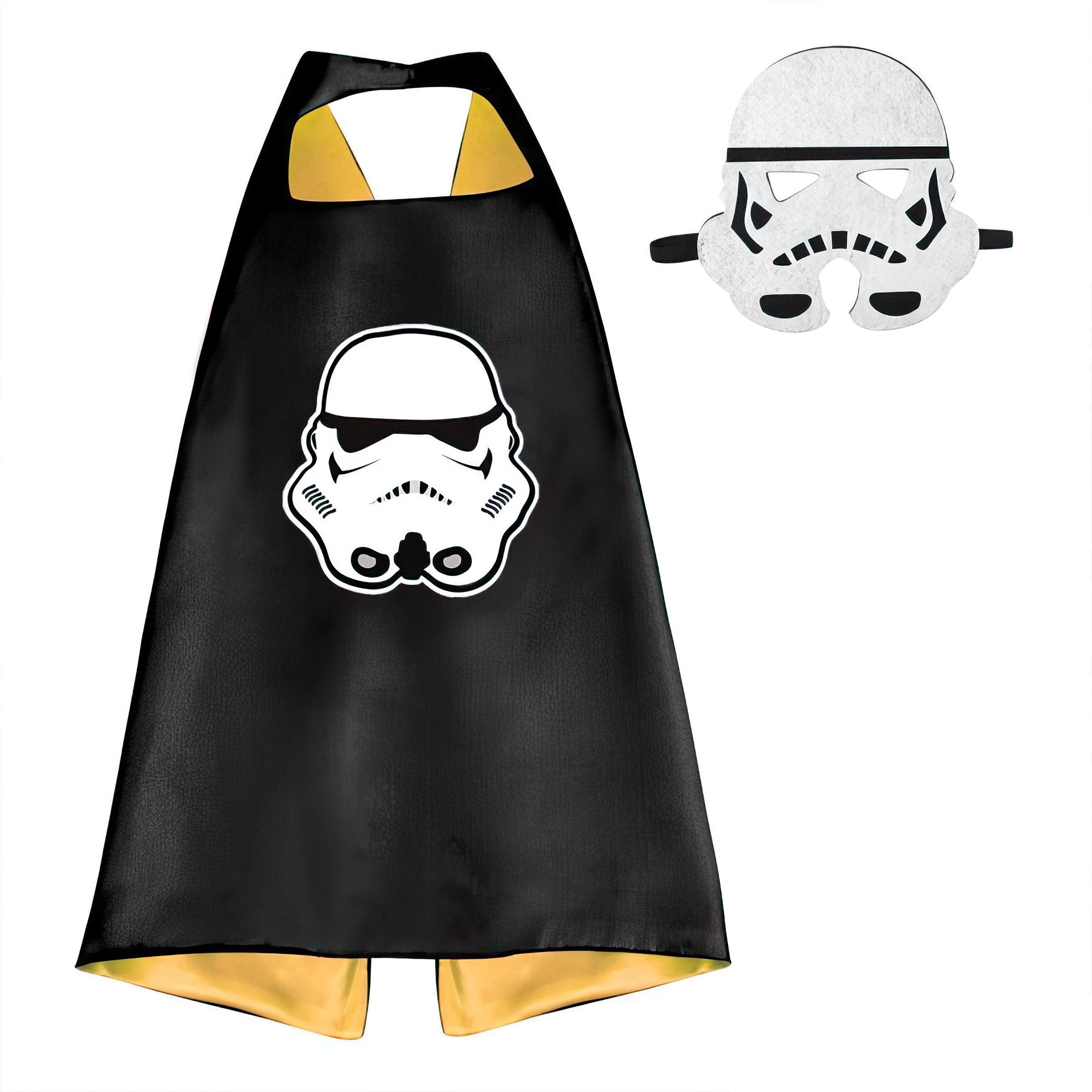 Карнавальний костюм дитячий плащ із маскою Зоряні Війни. Штурмовик для хлопчиків від 2 до 6 років