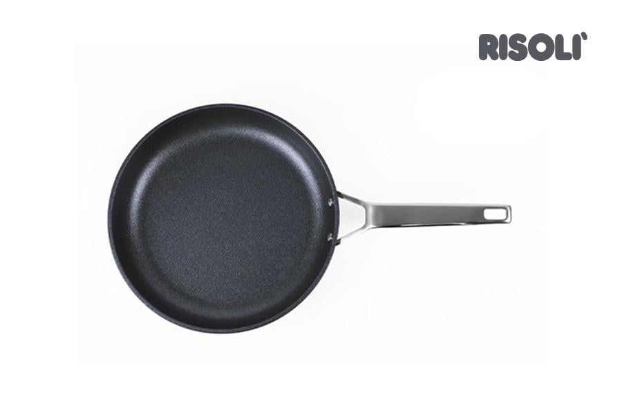 Сковорода Risoli BLACKPLUS 18/10 OP103HT/28TP металлическая ручка d 28 см - фото 2