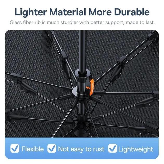 Парасолька сонцезахисна BASEUS для лобового скла автомобіля без упаковки 142x75 см - фото 8 Парасолька сонцезахисна BASEUS для лобового скла автомобіля без упаковки 142x75 см - фото 8