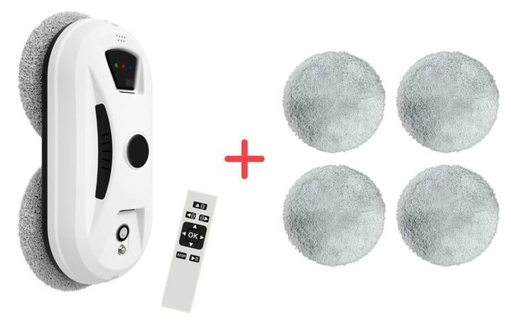 Робот для мытья окон с салфетками круглые 4 шт. Белый (29164428) - фото 3 Робот для мытья окон с салфетками круглые 4 шт. Белый (29164428) - фото 3