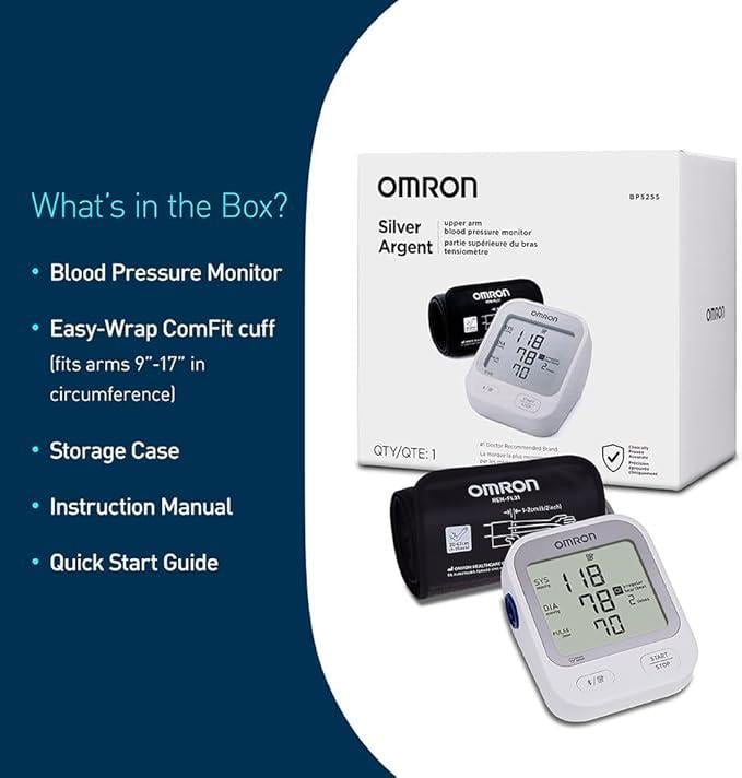 Тонометр автоматический OMRON Silver - фото 2 Тонометр автоматический OMRON Silver - фото 2