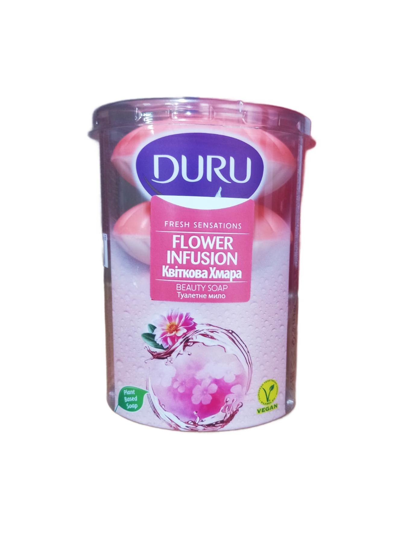 Мыло туалетное Duru Fresh Sensations Цветочное облако 4 шт. 100 г (125554)