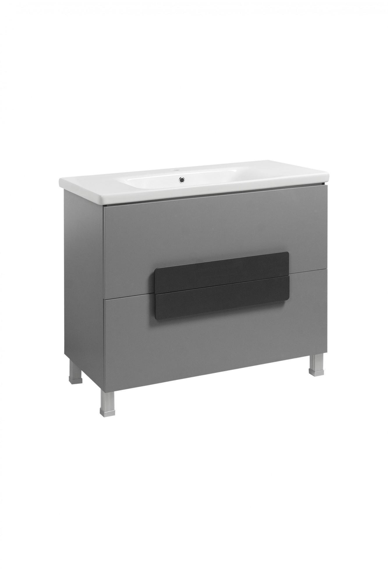 Тумба Sanwest Group Модена Т-8 з умивальником Еліз 80 Д Сірий (88996700)