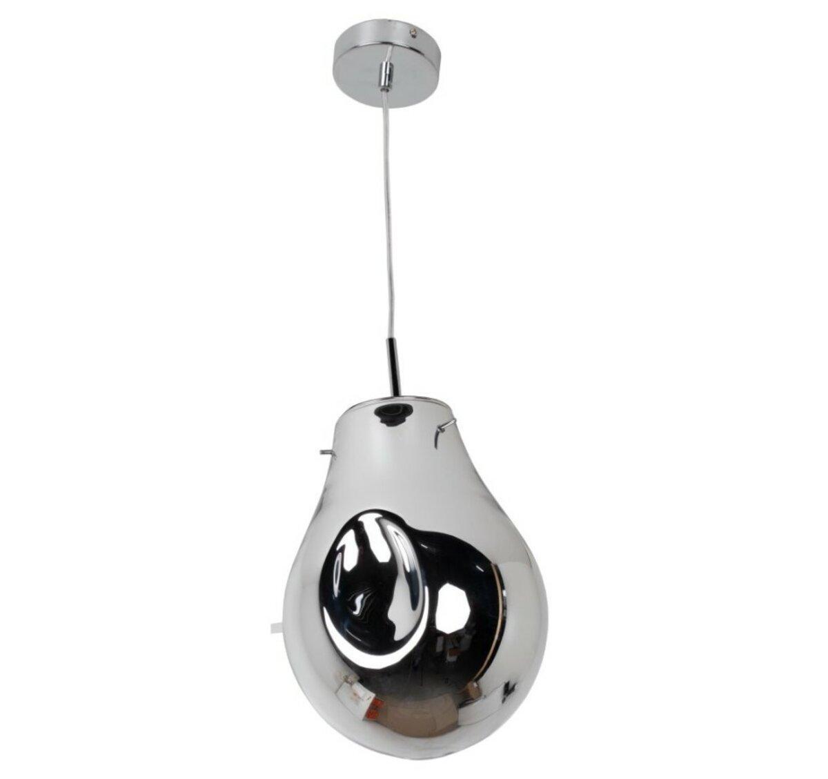 Люстра Sirius со стеклянным плафоном под лампу Е27 Хром (Д HD77615-1)