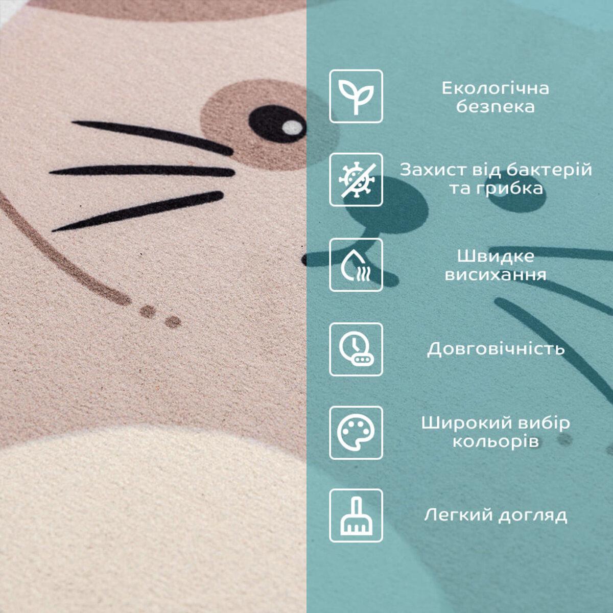 Ковер для ванной комнаты Котик влагопоглощающий 40х60х3 мм (SW-00002564) - фото 4 Ковер для ванной комнаты Котик влагопоглощающий 40х60х3 мм (SW-00002564) - фото 4