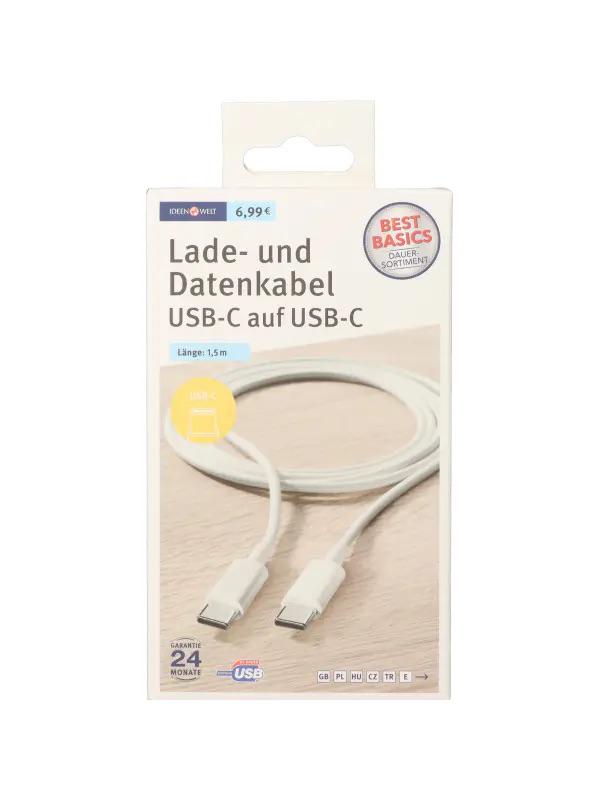 Кабель IdeenWelt для зарядки та передачі даних USB-C до USB-C - фото 3