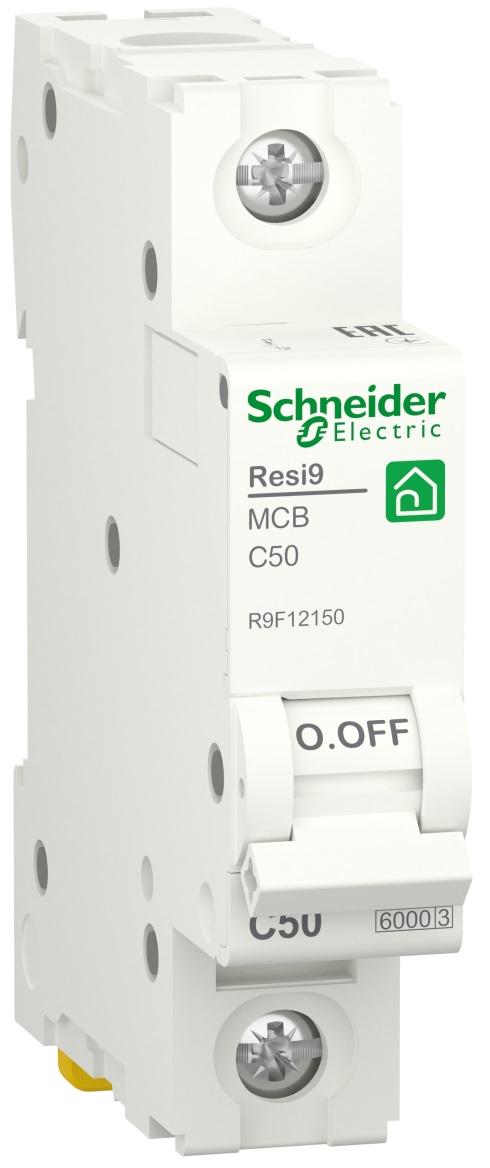 Автоматичний вимикач Schneider Electric Resi9 6kA 1P 50A C (R9F12150) - фото 1