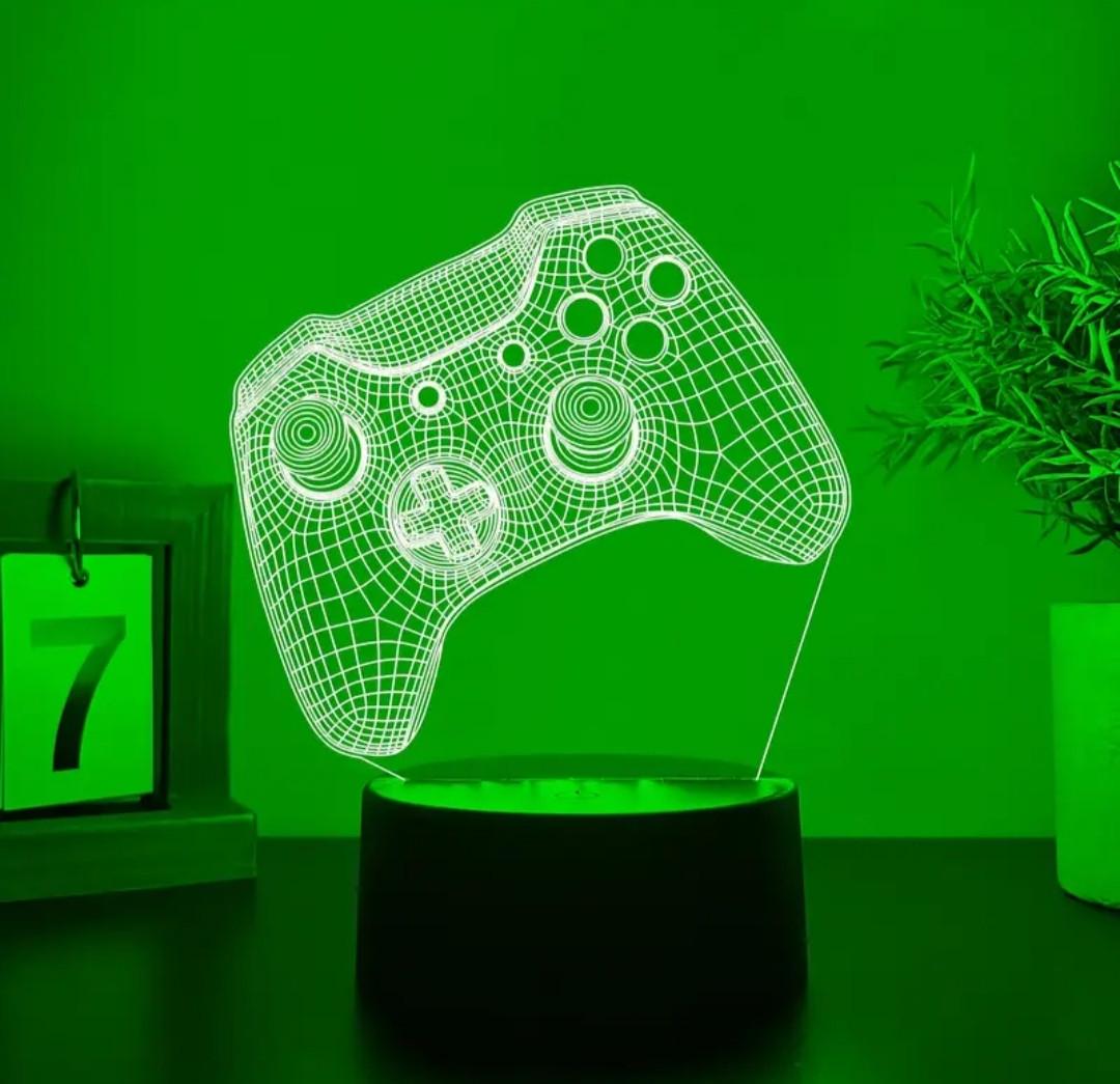 Нічник LED Геймпад 3D зі змінною підсвіткою (2691742368) - фото 3 Нічник LED Геймпад 3D зі змінною підсвіткою (2691742368) - фото 3