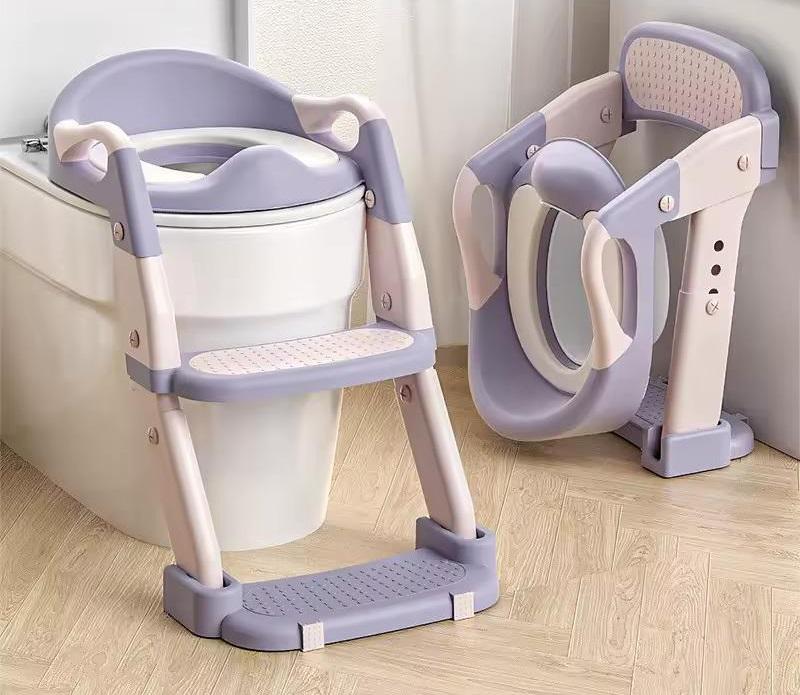 Сидіння дитяче на унітаз із сходами Babycare Фіолетовий (MA605violet)