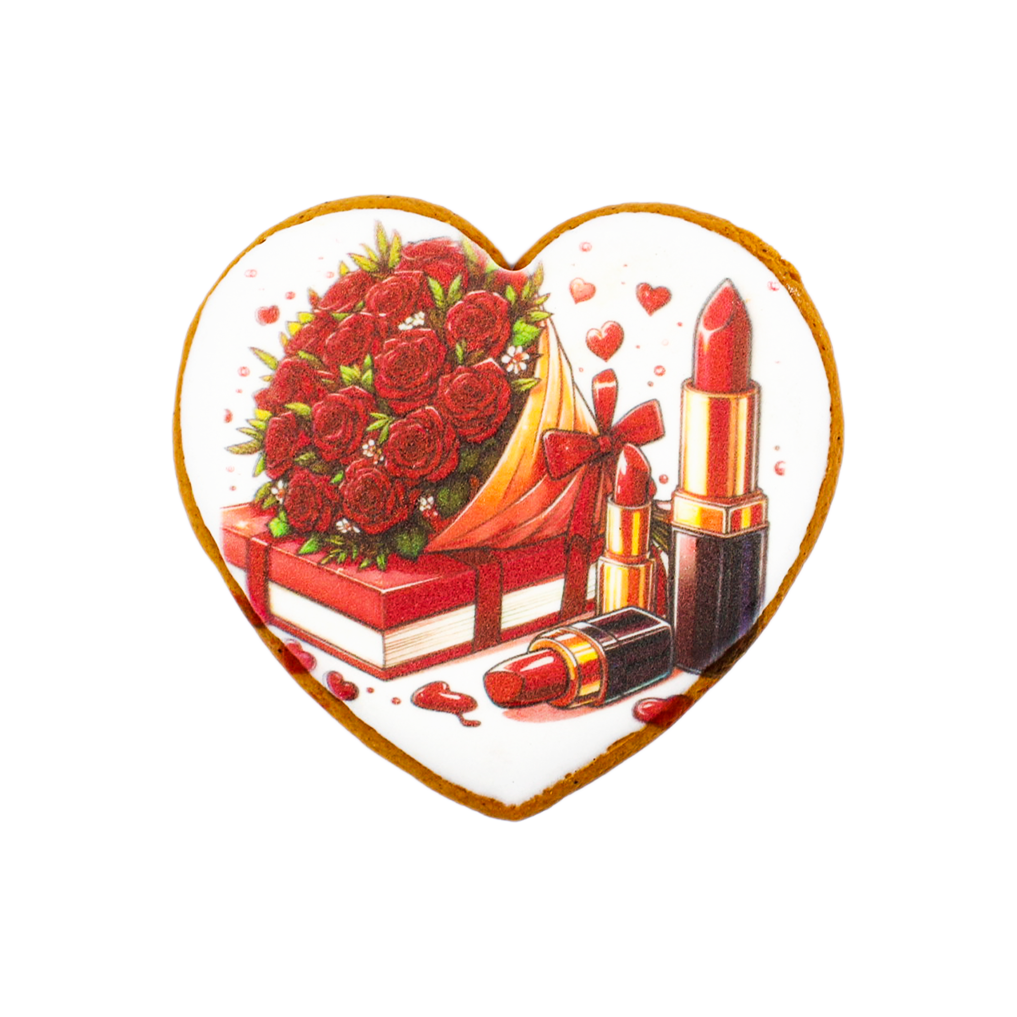 Пряник с принтом Крафт Пряник День святого Валентина "Валентинка "Для неё" 45г