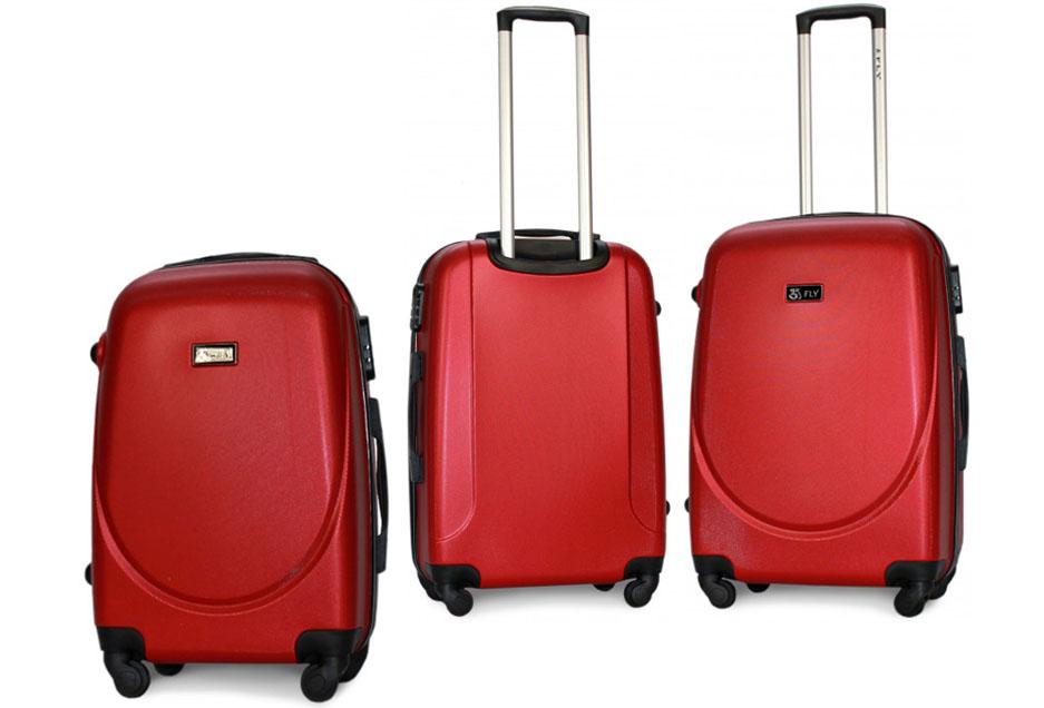 Валіза пластикова Fly 310 M на 4 колесах Червоний (CEKRBFL310MS4KRA) - фото 4 Валіза пластикова Fly 310 M на 4 колесах Червоний (CEKRBFL310MS4KRA) - фото 4
