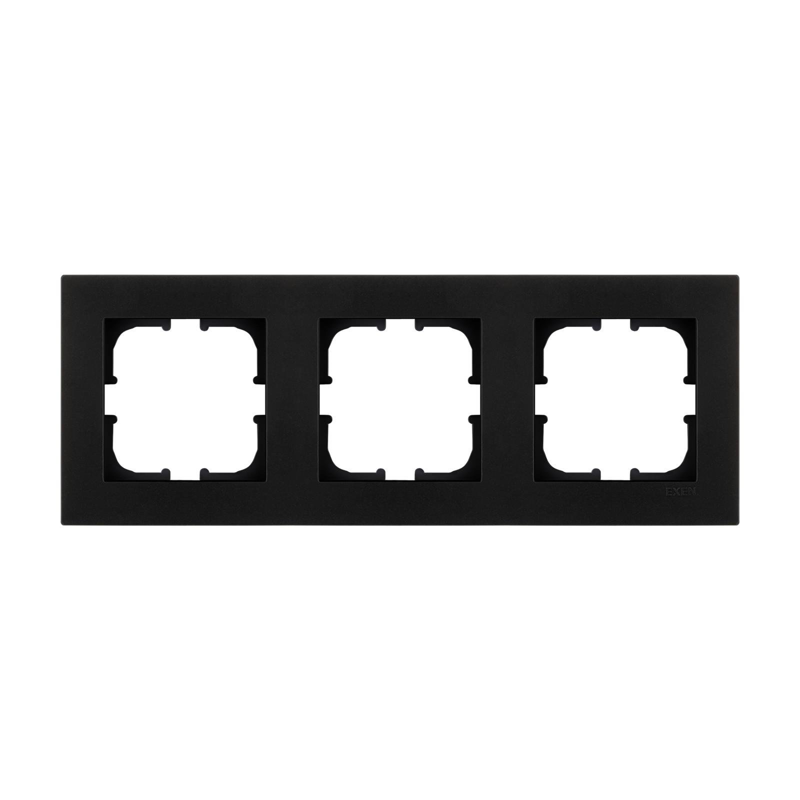 Рамка на 3 секции EXEN Karell Черный Рамка на 3 секции EXEN Karell Черный