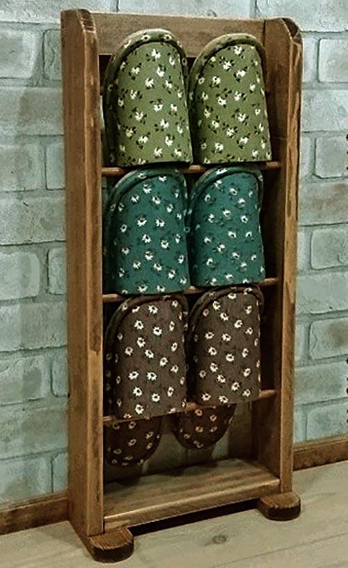 Тапочница из дерева Гобери Мускат (ТПЧ-001207)