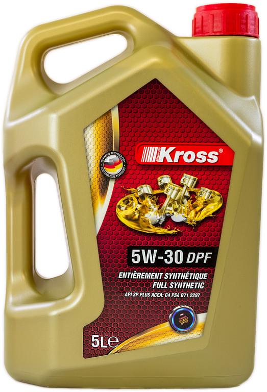 Масло Kross Full Synthetic DPF/API SP Plus 5w30 5 л (000040226) - фото 1 Масло Kross Full Synthetic DPF/API SP Plus 5w30 5 л (000040226) - фото 1