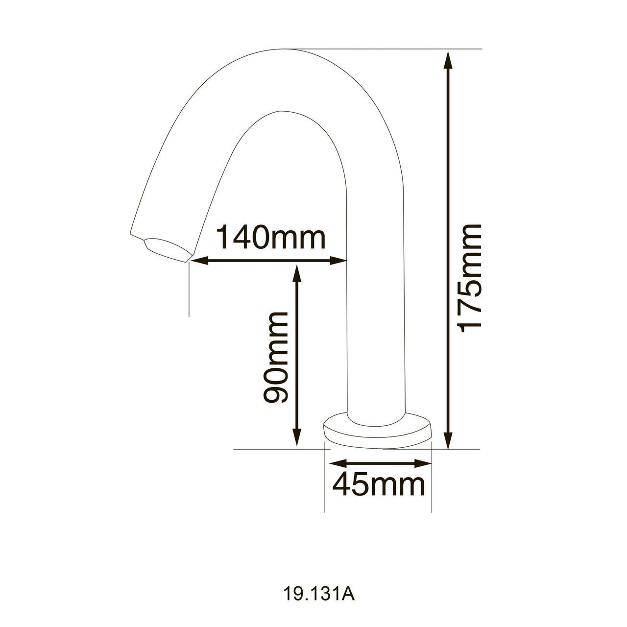 Смеситель сенсорный для умывальника HOTEC 19.131A-DC/AC 220V/6V 175 мм с трансформатором латунь Cold (2633543881) - фото 2 Смеситель сенсорный для умывальника HOTEC 19.131A-DC/AC 220V/6V 175 мм с трансформатором латунь Cold (2633543881) - фото 2
