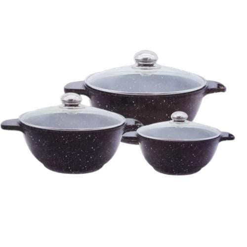Набор посуды BN-386 с мраморным покрытием 6 пр.
