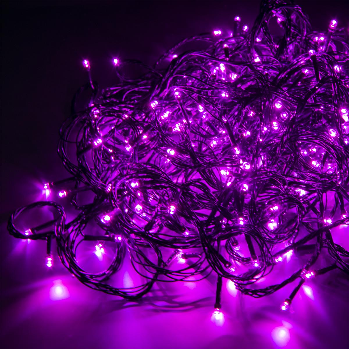 Новогодняя гирлянда СамеТо 300 Led 17 м Розовый (1008954-Pink)