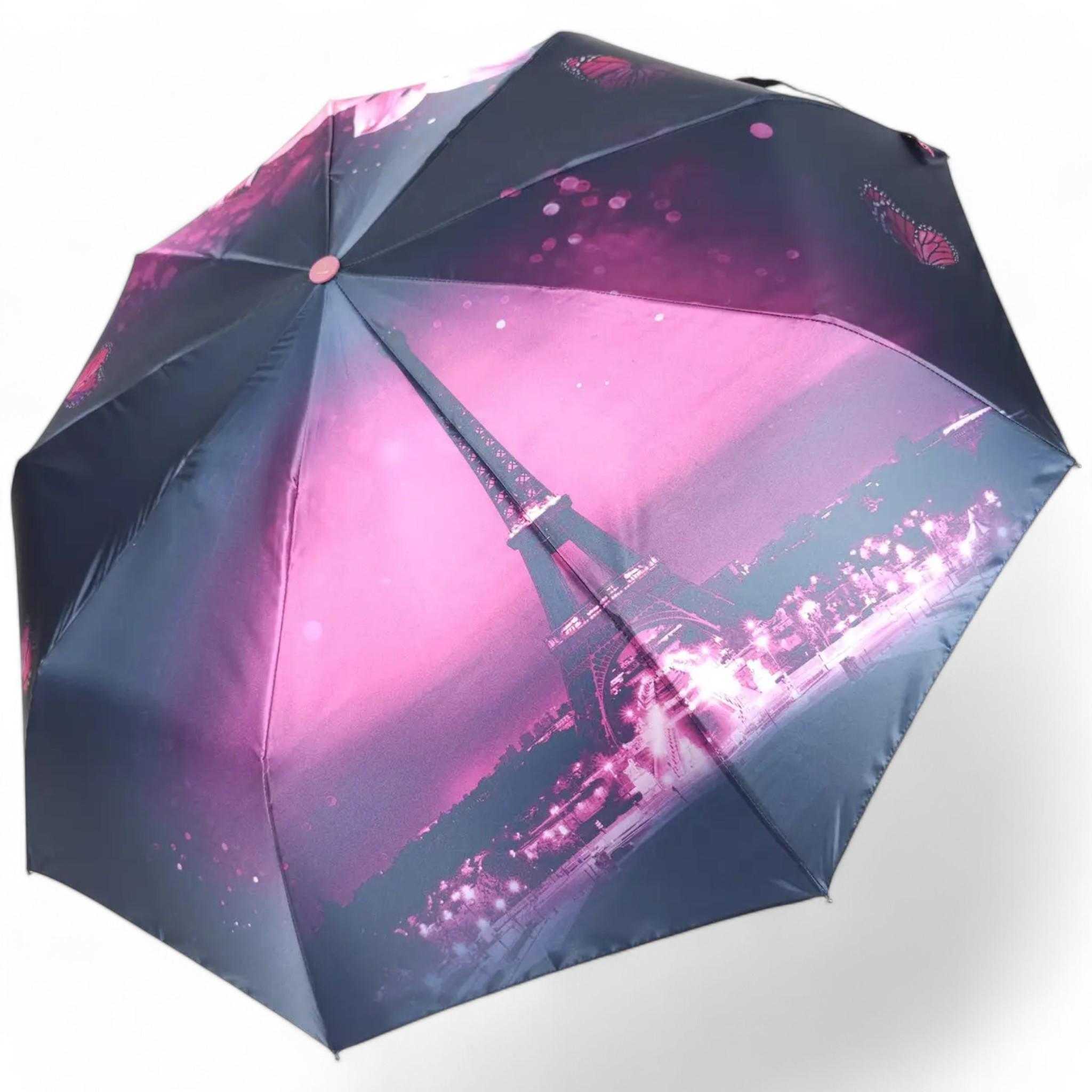 Зонтик Frei Regen Neon Lilies полуавтомат на 9 спиц TPink (U_PAF815Pink)