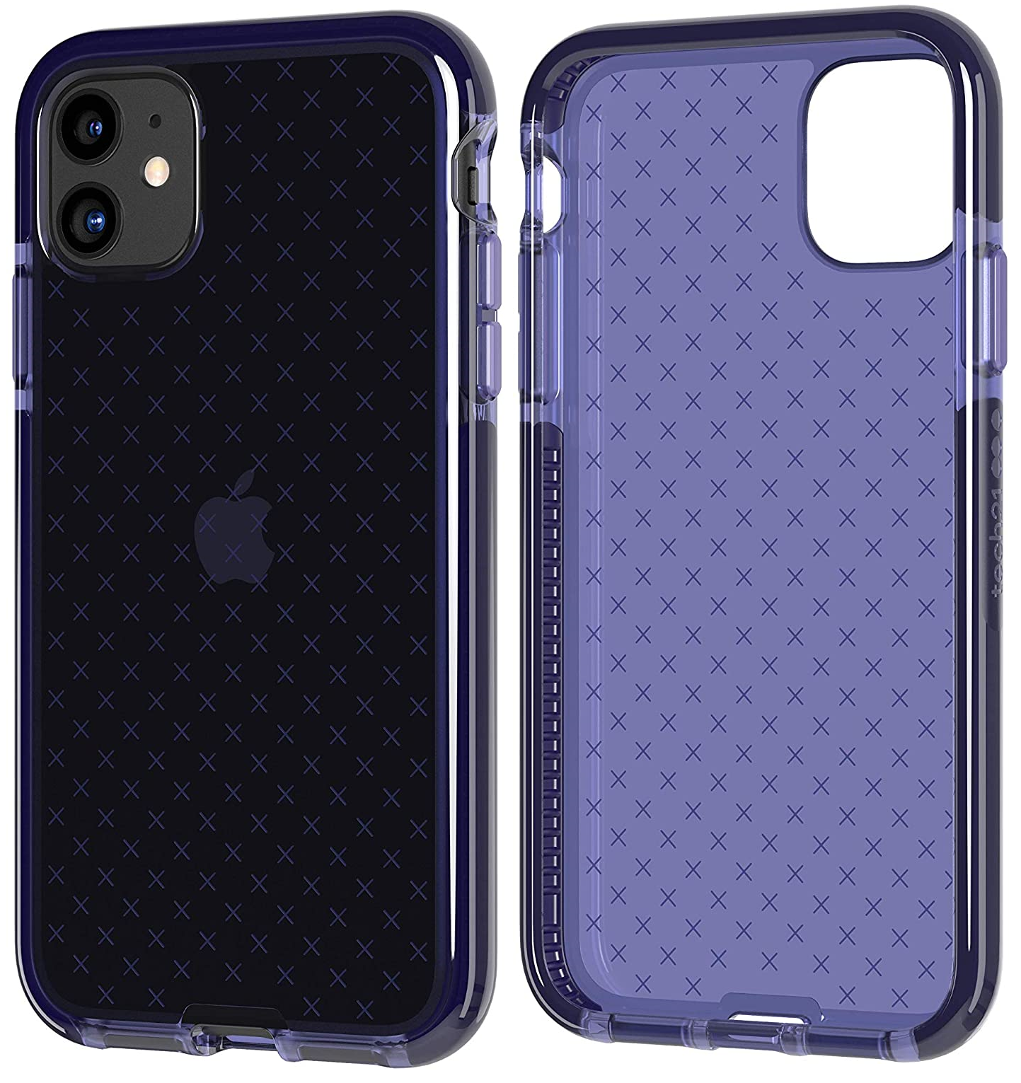 Противоударный чехол с антимикробным покрытием Tech21 Evo Check для Iphone 11 (6.1") Indigo