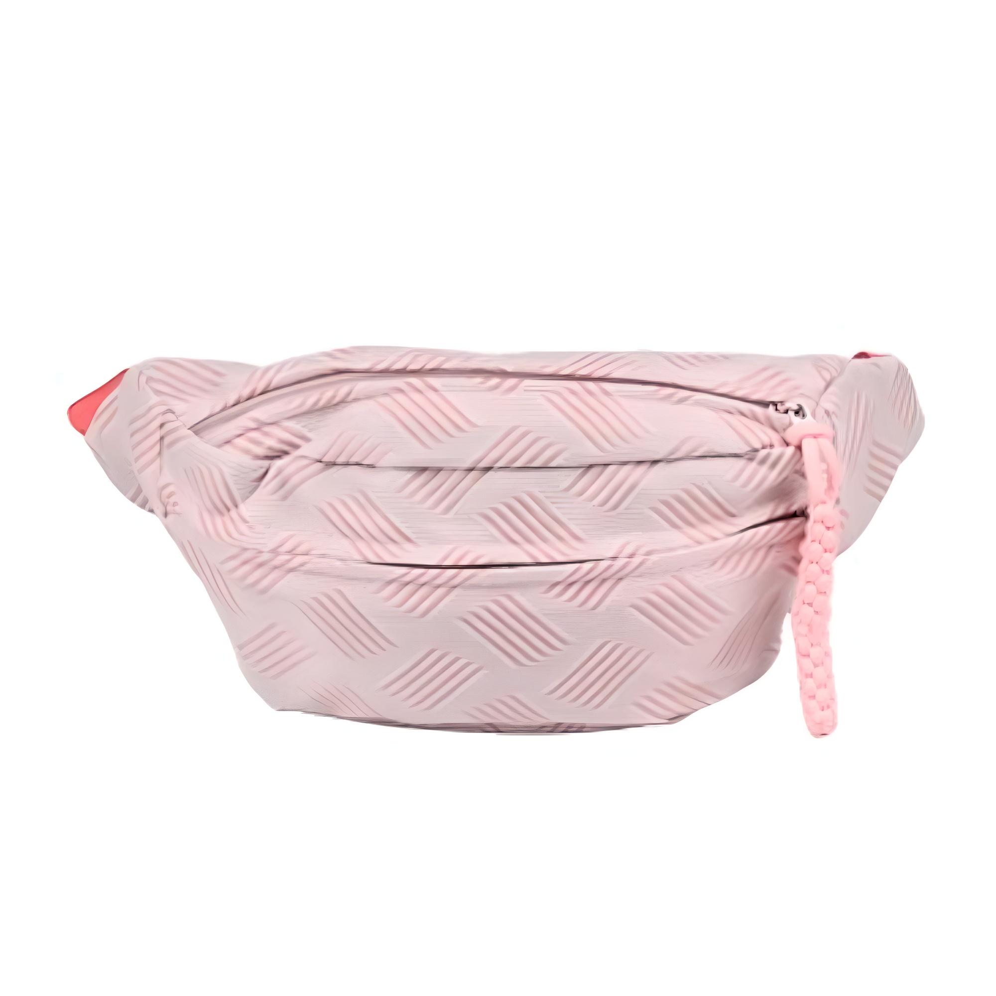 Поясна сумка-бананка жіноча Stenson R98879 33,5х14 см Рожевий (27317055)