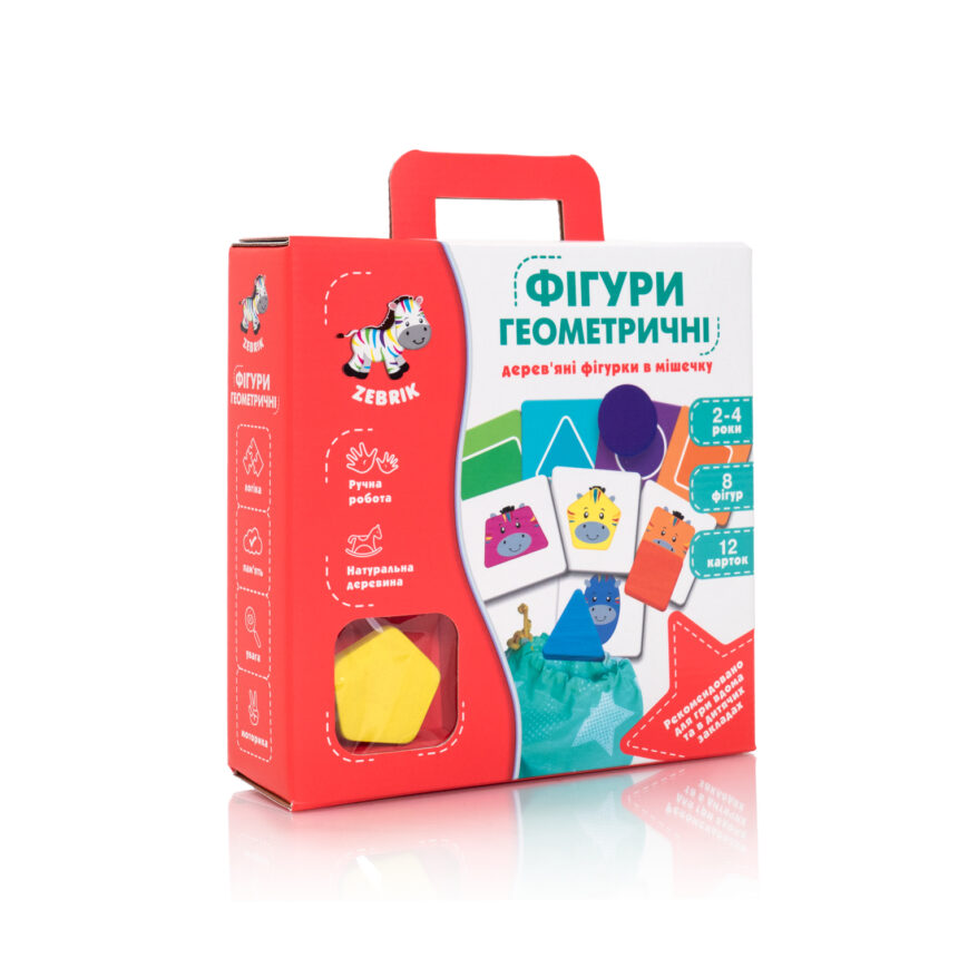 Розвиваючий набір Vladi Toys Геометричні фігури ZB2001-02 з дерева (RLT10372)