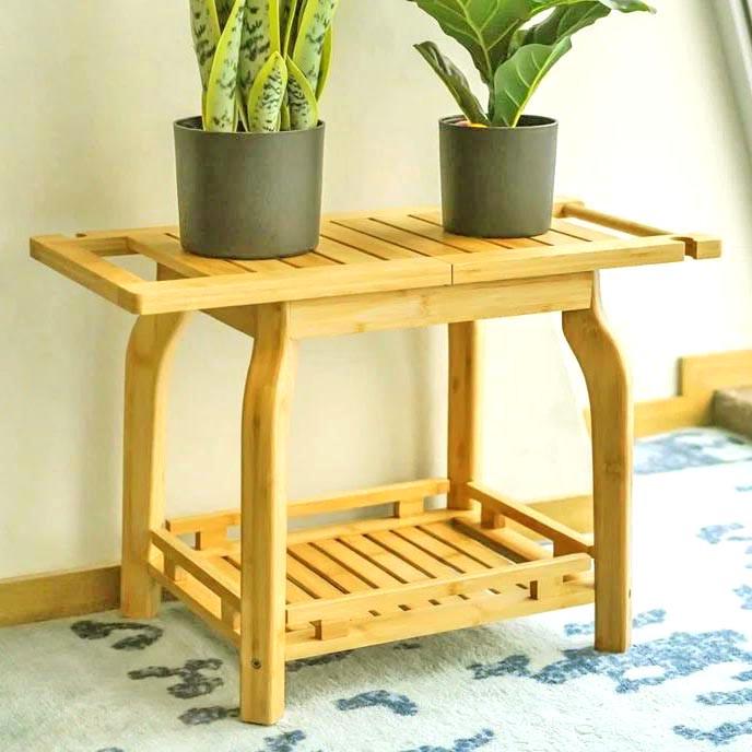 Табурет для ванной из дерева Полинера Карри (ТВН-004703)