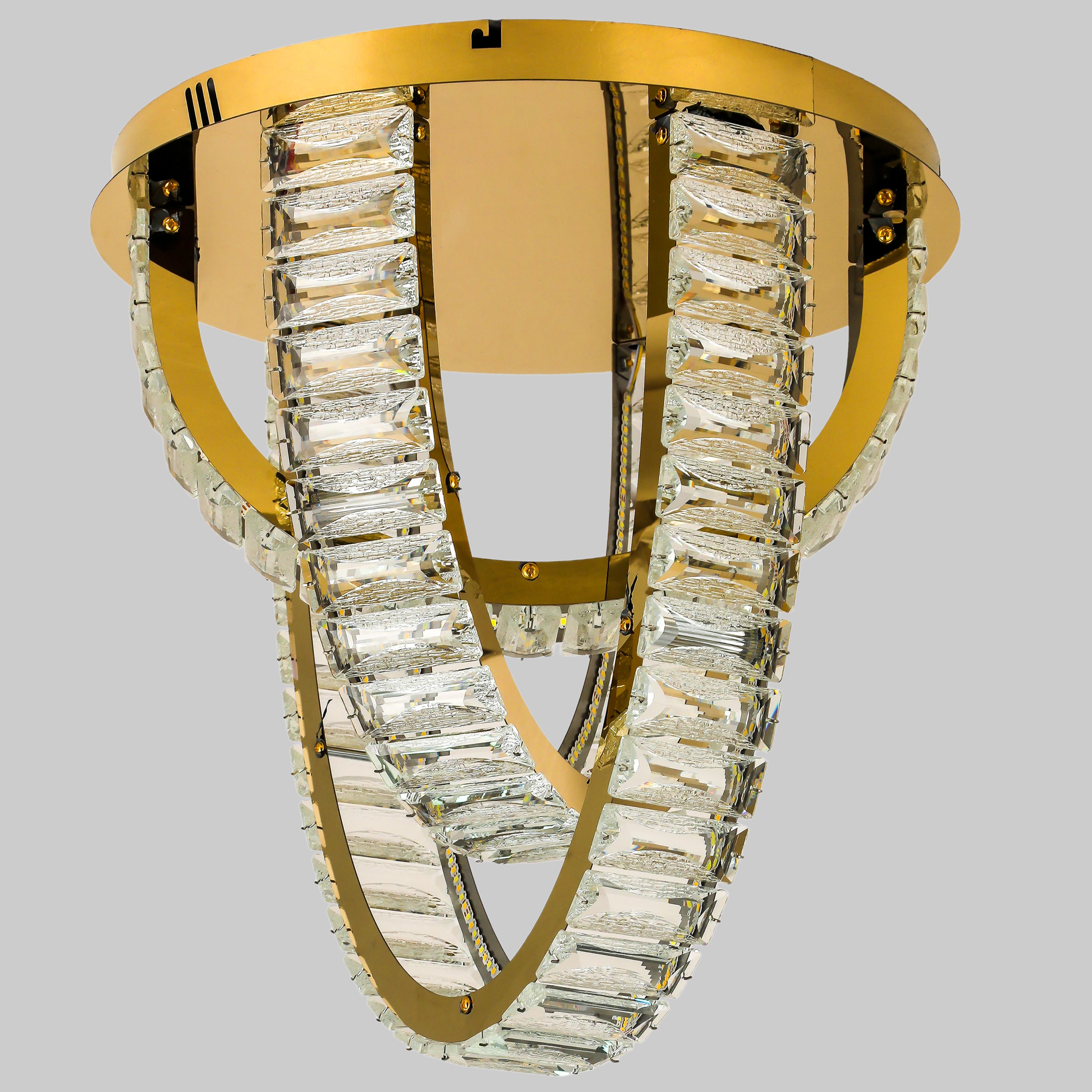 Люстра CRYSTAL арт-деко Золотой (90-L1052 (400))