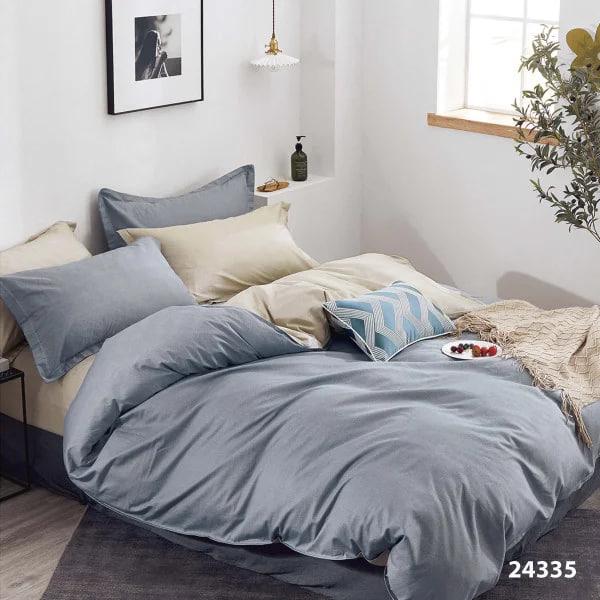 Комплект постельного белья Viluta 24335 с простыней на резинке евро 160х200х25 см (2143)