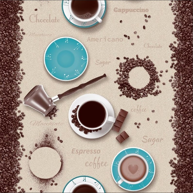 Обои на бумажной основе влагостойкие Шарм 163-10 Liberica décor 0,53х10 м Бежевый с бирюзой (63481876545099340e54c72e)