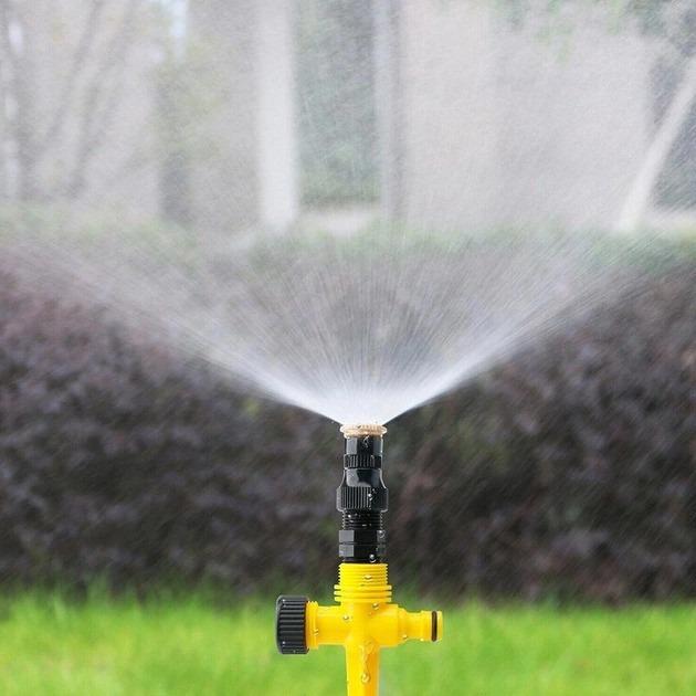 Ороситель для полива газона Lawn Sprinkler спринклерная система на 360 градусов - фото 4