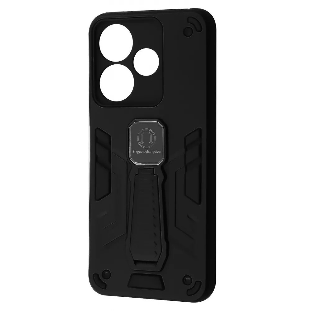 Чехол противоударный, с подставкой Armor Magnetic для телефона Xiaomi Redmi 13 4G/Poco M6 4G/Note 13R Black